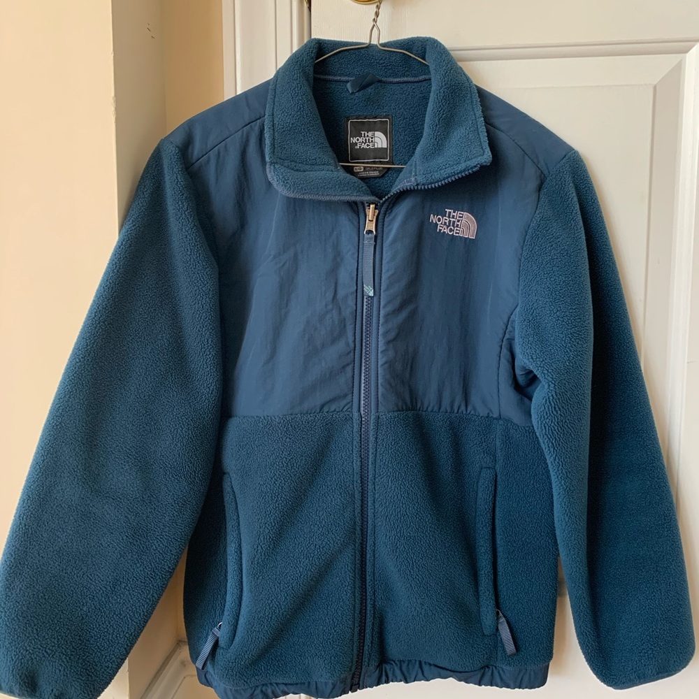 Youth Large Girls The North Face Denali Blue Fleece Jacket